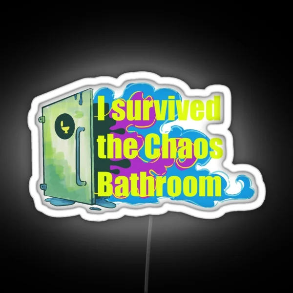 The Chaos Bathroom RGB Neon Sign