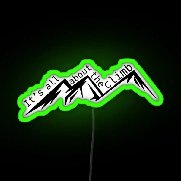 The Climb RGB Neon Sign