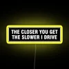 Bumper led Inspired RGB Neon Sign with Humorous Caution Message