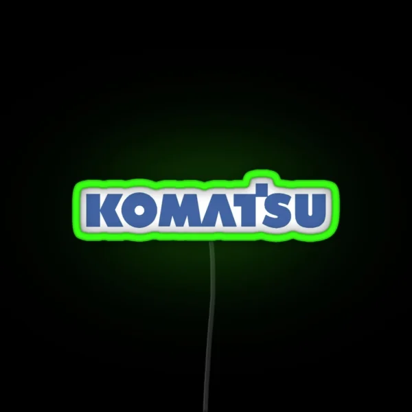 The Construction Of Komatsu Factory RGB Neon Sign