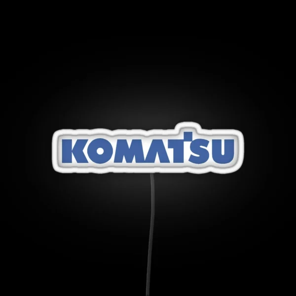 The Construction Of Komatsu Factory RGB Neon Sign