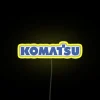 RGB Construction Site Komatsu Factory Building Illuminated Neon Sign Display Solution