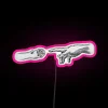 Vibrant RGB LED Artwork Inspired by Michelangelo's Iconic Masterpiece