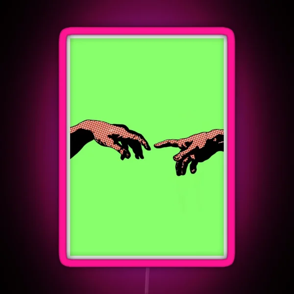 The Creation Pop Art II RGB Neon Sign