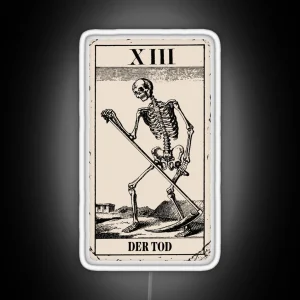 The Death Death Tarot Card RGB Neon Sign