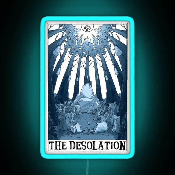The Desolation Tarotesque Light RGB Neon Sign