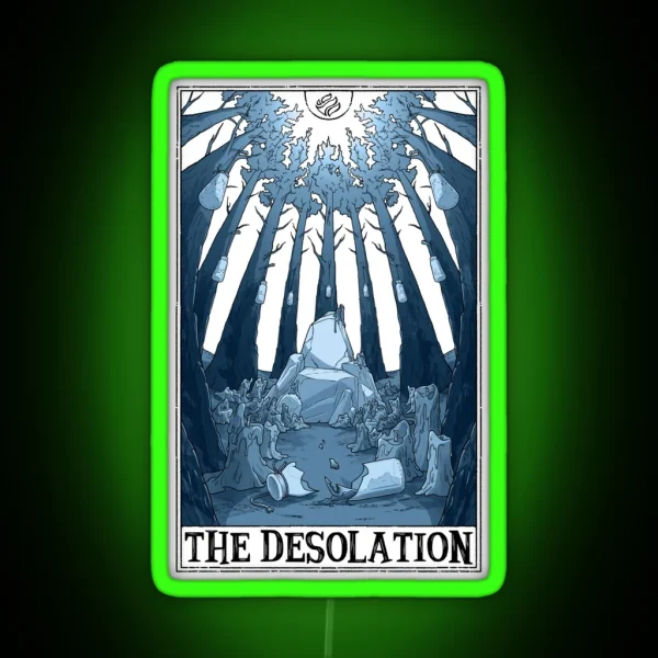 The Desolation Tarotesque Light RGB Neon Sign