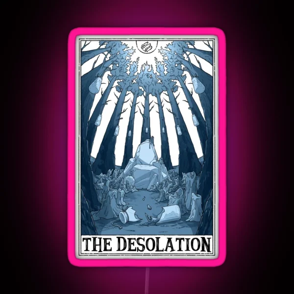 The Desolation Tarotesque Light RGB Neon Sign