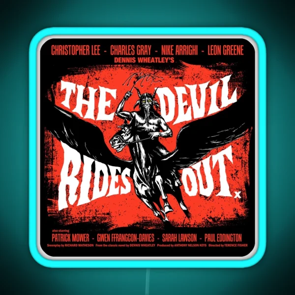 THE DEVIL RIDES OUT RGB Neon Sign
