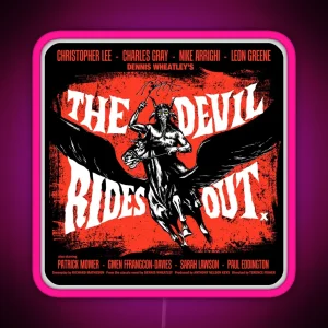 THE DEVIL RIDES OUT RGB Neon Sign