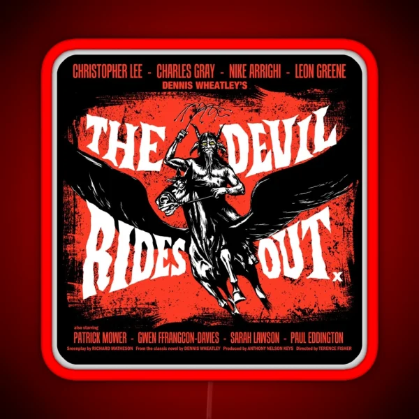 THE DEVIL RIDES OUT RGB Neon Sign