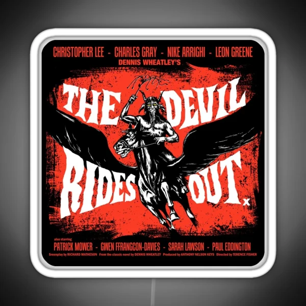 THE DEVIL RIDES OUT RGB Neon Sign