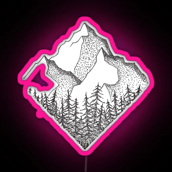 The Diamond Range RGB Neon Sign