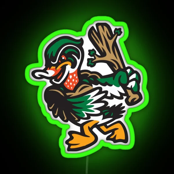 The Down East Wood Ducks 2 RGB Neon Sign