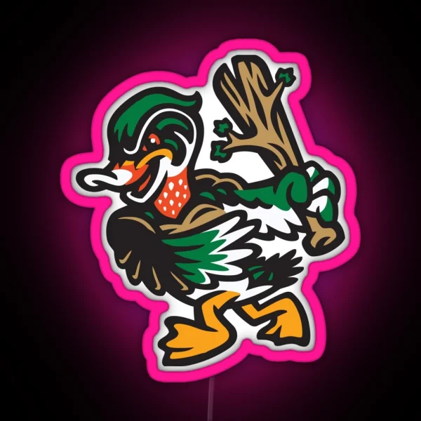 The Down East Wood Ducks 2 RGB Neon Sign