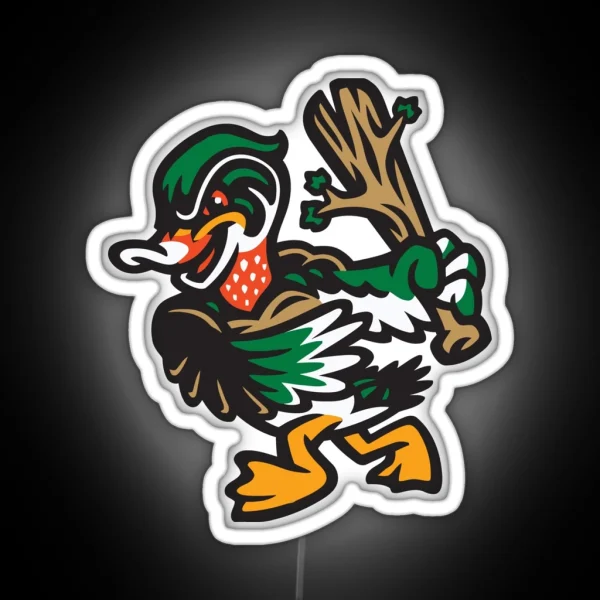 The Down East Wood Ducks 2 RGB Neon Sign