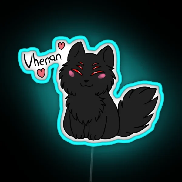 The Dread Wolf Loves You RGB Neon Sign