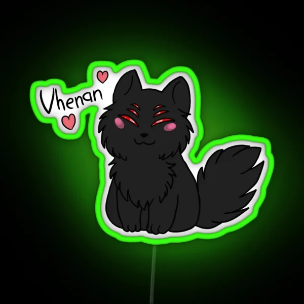 The Dread Wolf Loves You RGB Neon Sign
