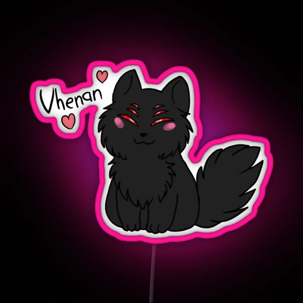 The Dread Wolf Loves You RGB Neon Sign