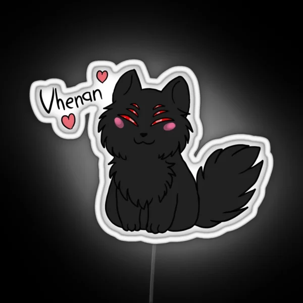 The Dread Wolf Loves You RGB Neon Sign