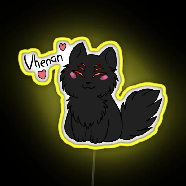 The Dread Wolf Loves You RGB Neon Sign