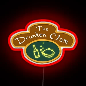 The Drunken Clam RGB Neon Sign