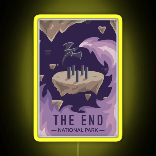 The End Minecraft National Park RGB Neon Sign