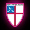 Colorful small Episcopal Church shield symbol RGB led display sign