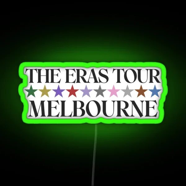 The Eras Tour Melbourne RGB Neon Sign