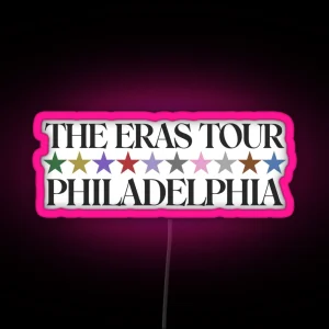 The Eras Tour Philadelphia RGB Neon Sign