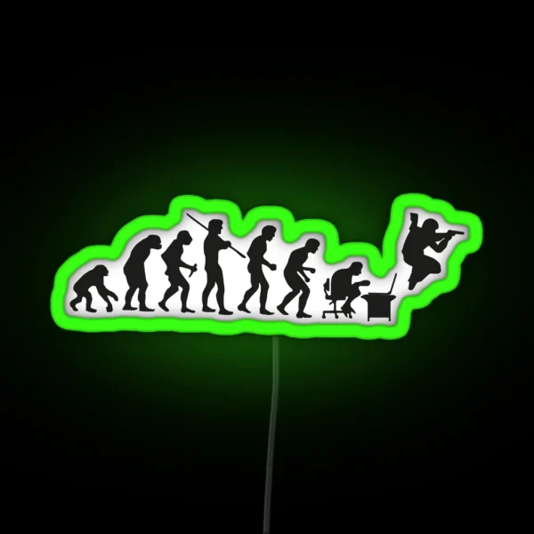 The Evolution Of Bunny Hop RGB Neon Sign