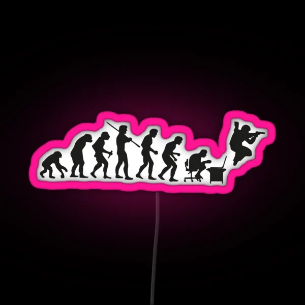 The Evolution Of Bunny Hop RGB Neon Sign