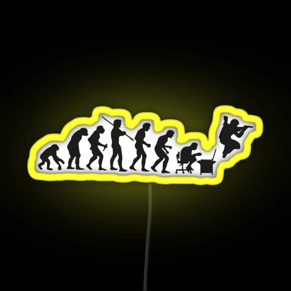 The Evolution Of Bunny Hop RGB Neon Sign