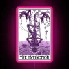 RGB LED display light box with extinction tarot inspired design