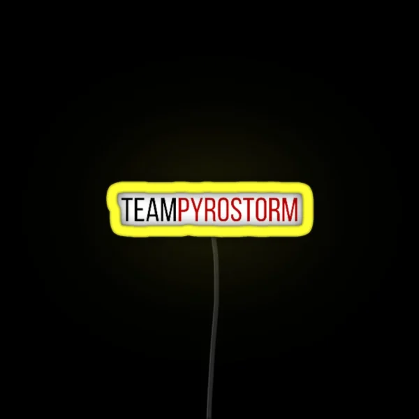 The Extraordinaries Team Pyro Storm RGB Neon Sign