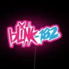 Eye-catching LED sign featuring Blink-182's song title in vibrant colors.