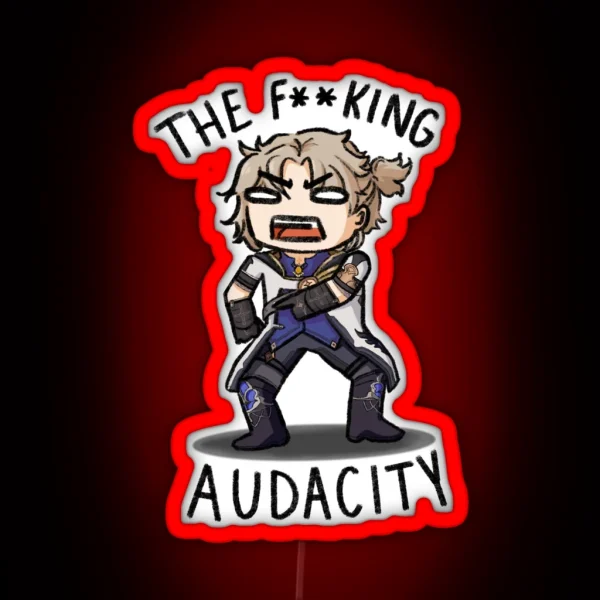 The F King Audacity Albedo Led RGB Neon Sign
