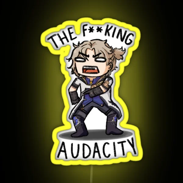 The F King Audacity Albedo Led RGB Neon Sign