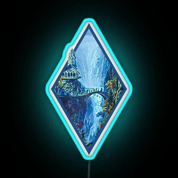 The Fellowship Departs Digital Art Diamond RGB Neon Sign