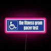 RGB Neon Sign Display for Fitness Gram Pacer Test Results