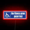 Motivational Fitness Goals and Achievement Tracker RGB Neon Wall Sign