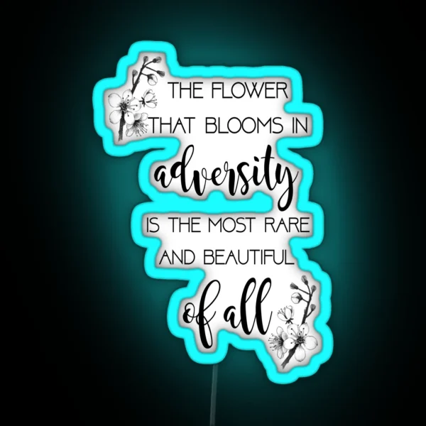 The Flower That Blooms Mulan RGB Neon Sign