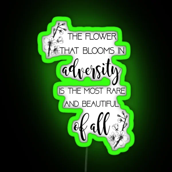 The Flower That Blooms Mulan RGB Neon Sign