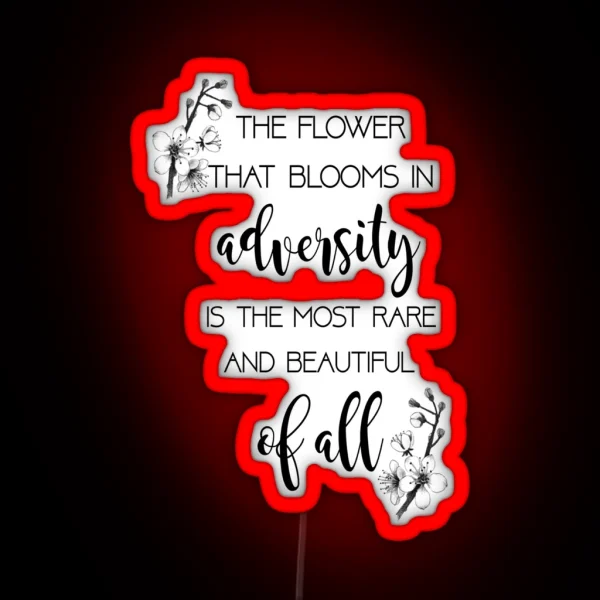 The Flower That Blooms Mulan RGB Neon Sign