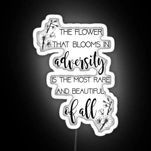 The Flower That Blooms Mulan RGB Neon Sign