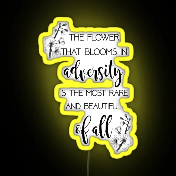 The Flower That Blooms Mulan RGB Neon Sign
