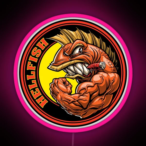 THE FLYING HELLFISH RGB Neon Sign