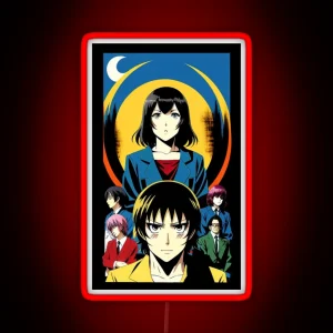 The Forest 70s Anime Horror Movie Poster RGB Neon Sign