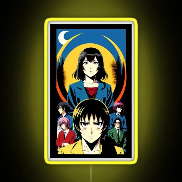 The Forest 70s Anime Horror Movie Poster RGB Neon Sign