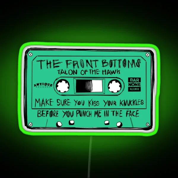 The Front Bottoms Talon Of The Hawk Cassette RGB Neon Sign